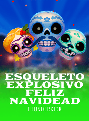 Esqueleto Explosivo Feliz Navidead