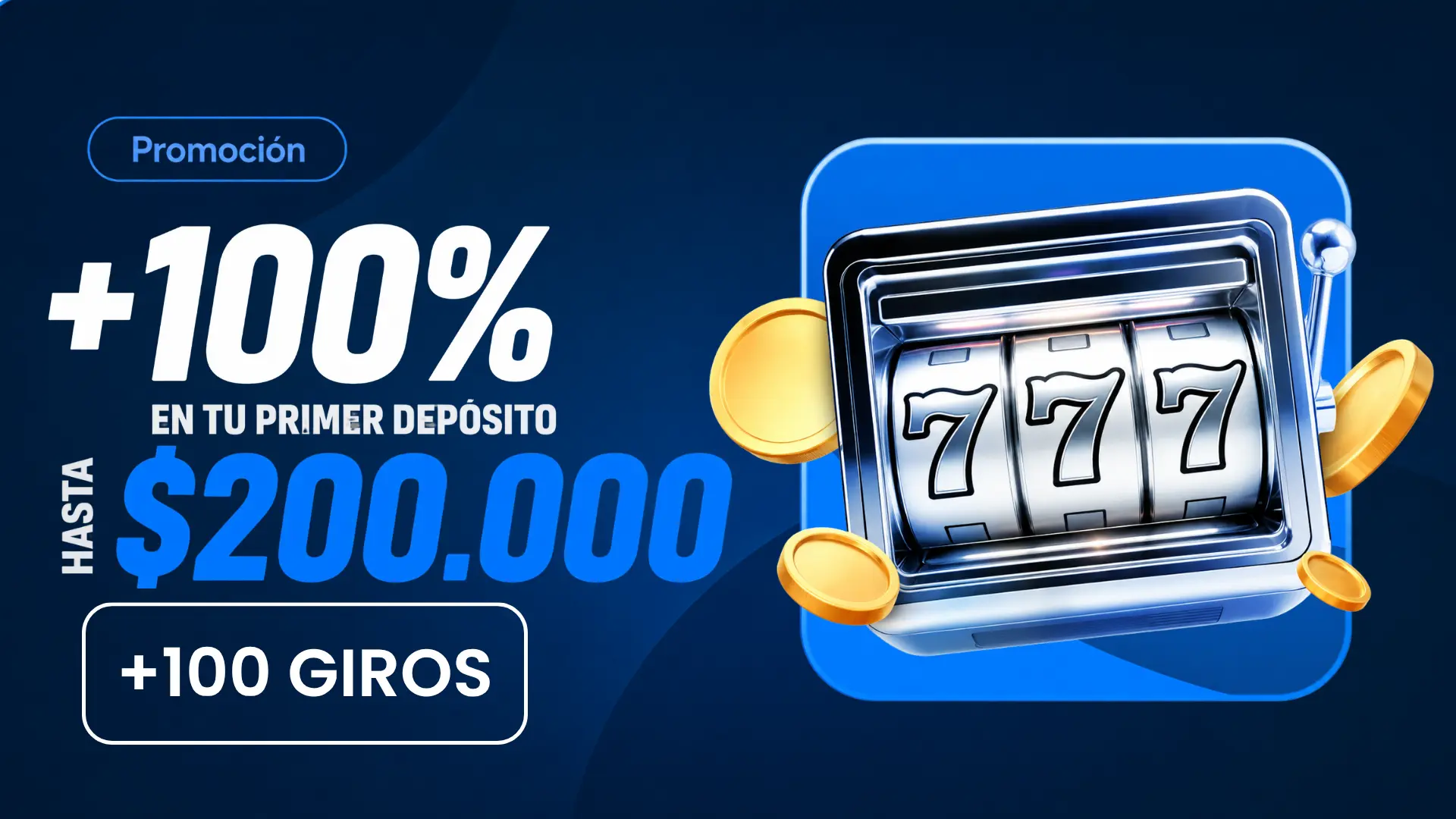 100% Casino + 100 GIros